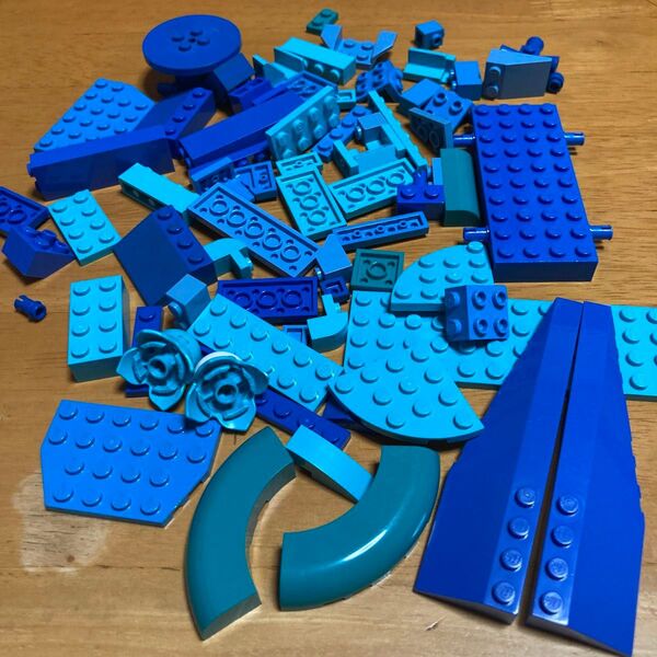 今だけ値下げ LEGO レゴ ブルー 水色 青 お花 大量 まとめ