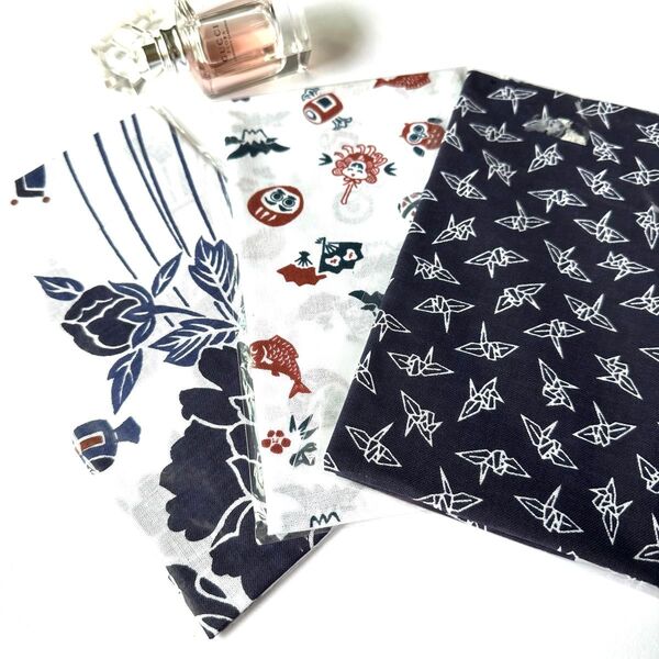 新品 日本製 手ぬぐい 和晒ガーゼ 花柄 3枚セット 日本風 かわいい お土産用/プレゼント用 日本手拭