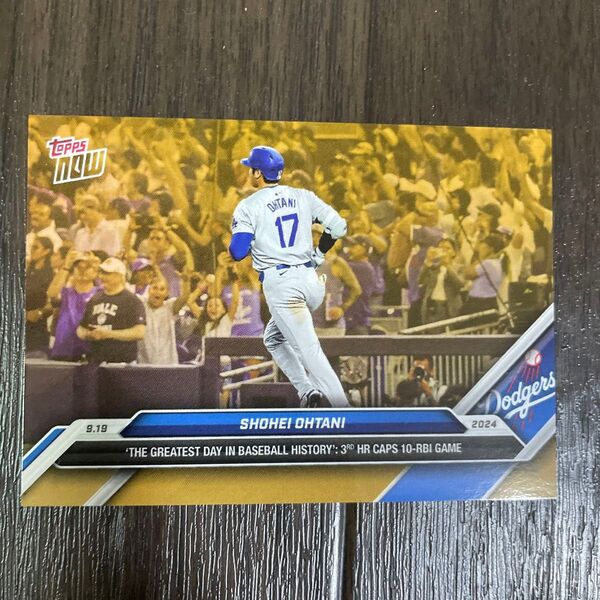 大谷翔平 topps now opening day ボーナス 限定 カード 50/50 達成記念