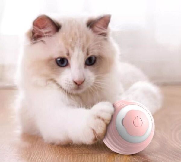 猫 ペット おもちゃ USB充電 ピンク1 ストレス発散 肥満防止