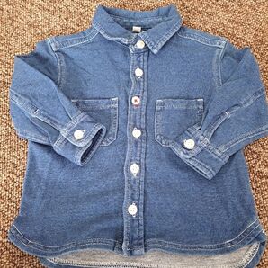 無印良品 デニムシャツ 80cm