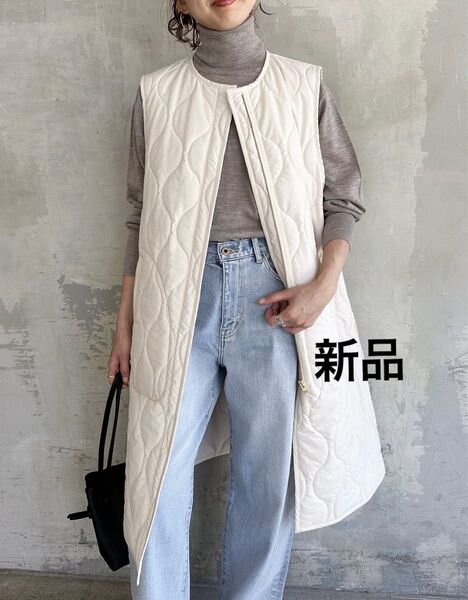 新品Spick and Span【Traditional Weatherwear】HAWICKキルティングロングベスト/ダウン