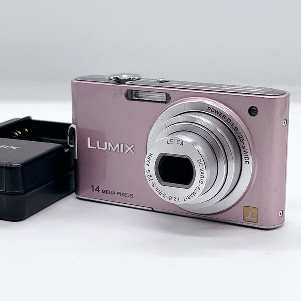 美品 パナソニック DMC FX66 ピンク panasonic ルミックス LUMIX コンデジ デジカメ バッテリー