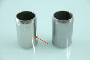  new goods φ45-φ38.1 stainless steel muffler made for conversion pipe free pipe joint pipe difference included . american 