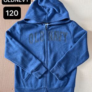 OLDNEVY パーカー 裏起毛 120 ネイビー 紺色