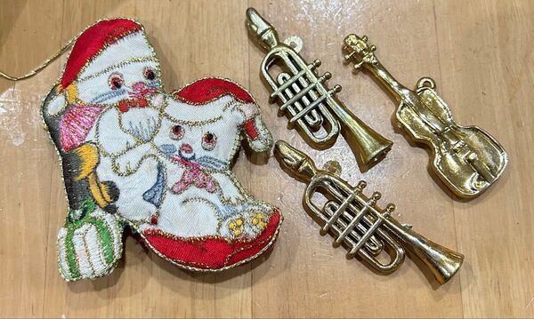 オーナメント クリスマスツリー 4個セット