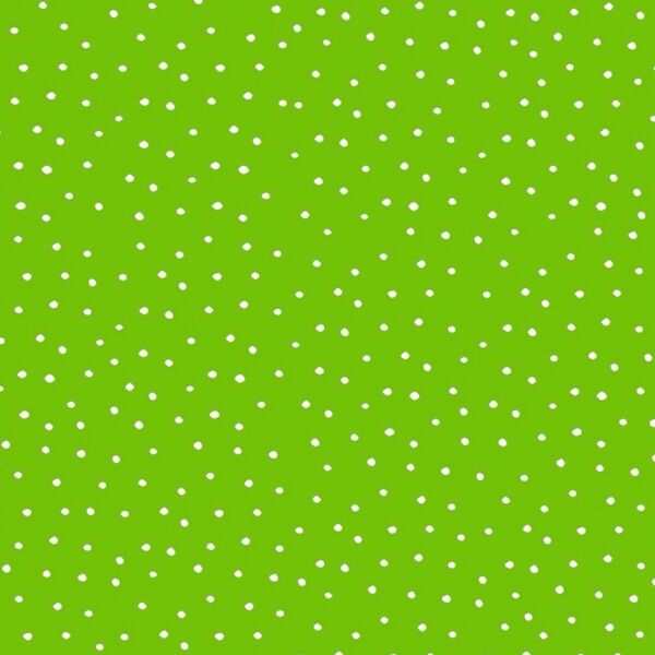 NEW ロラライハリス生地 Dinky Dots Spring Green/White