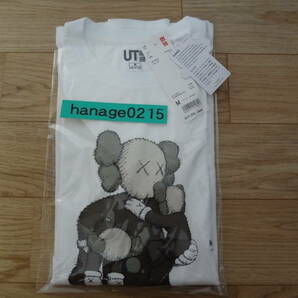 送料無料 2019　Mサイズ　ユニクロ カウズ コラボ プリント Tシャツ UT 新品 メンズ uniqlo kaws ホワイト M　2