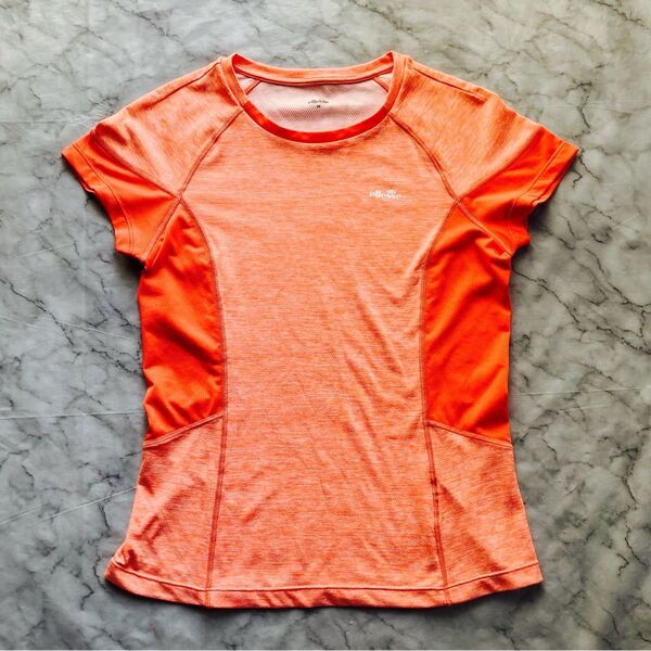 エレッセ ellesse 半袖 Tシャツ オレンジ レディース M