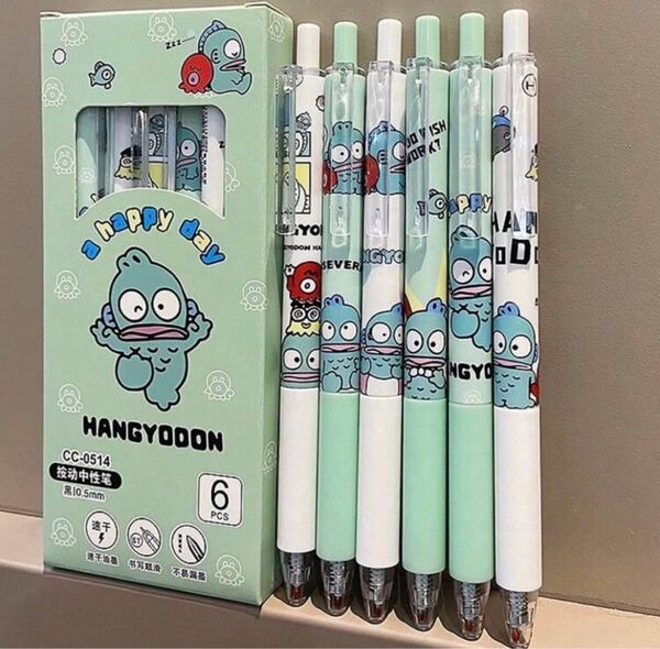 新品 sanrio サンリオ ハンギョドン ボールペン 6本セット!