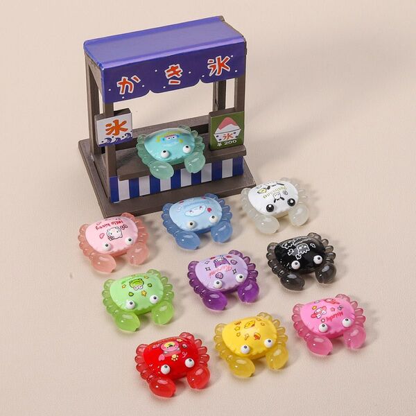 【再入荷】No.635 ハンドメイド 素材 デコパーツ かにパーツセット