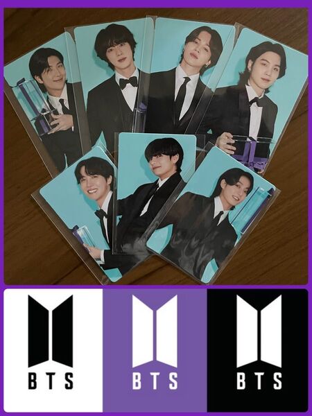 2022 BTS THE FACT フォトカード(トレカ) 7名分7枚セット ブルーバックver