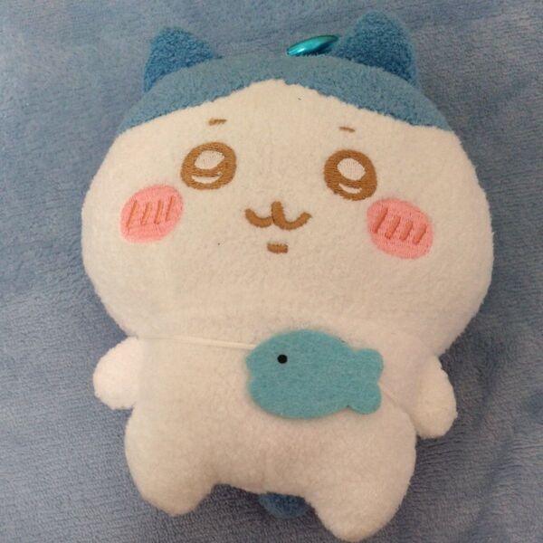 ちいかわ ハチワレ ふわふわフェイスポシェット がま口ポーチ ぬいぐるみ プライズ