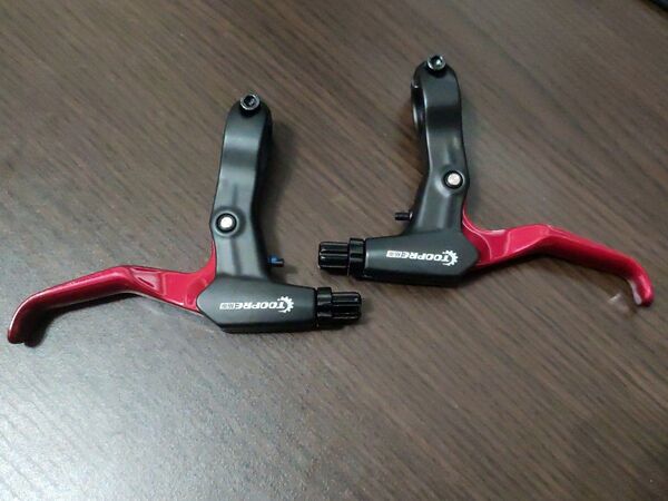 自転車用 ブレーキレバー レッド