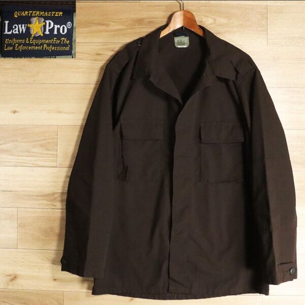 ミリタリージャケット リップストップ ジャケット アメリカ古着 Law 民間品 Pro BDU 2ポケット H6J