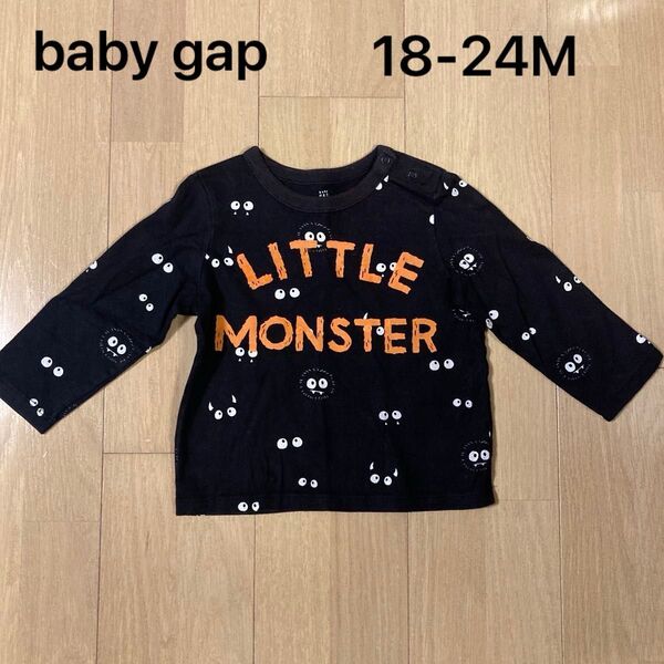 baby gap 長袖Tシャツ キッズ 長袖 子供服 カットソー Tシャツ リトルモンスター まっくろくろすけ