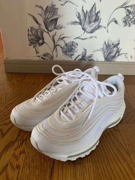 【美品】NIKE エアマックス 97 24.0 オールホワイト