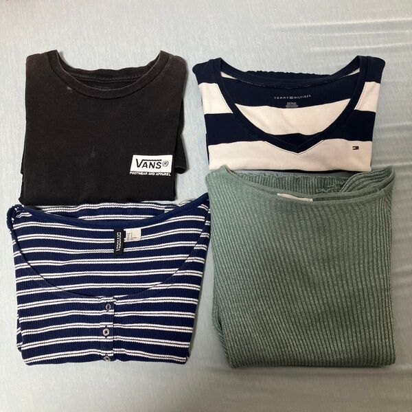 【4点セット売り】 Tシャツ トップス 半袖 カットソー Used
