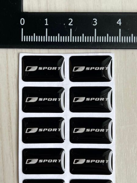レクサス Fスポーツ ミニステッカー エポキシ樹脂コーティング 8枚セット