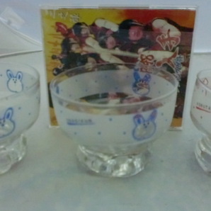 ■未使用 保管品 非売品  ■神戸屋 『デザートグラス』ガラス容器 全４個（ウサギ３個コブタ1個）の画像2