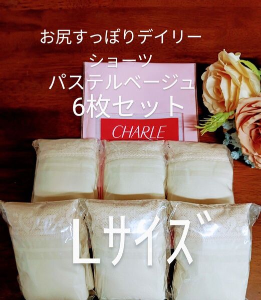 シャルレお尻すっぽりデイリーショーツLサイズ6枚セット人気第1位入荷したて未開封激安!