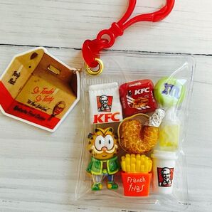 ガチャ詰めポーチ風☆ファストフード好きなねこ☆キャンディバックキーホルダー パーツまとめ売り