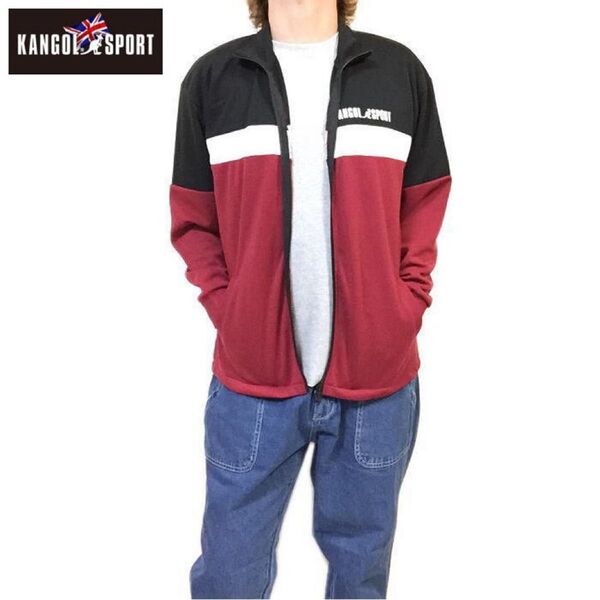 新品正規 L カンゴール KANGOL KANGOL SPORT 切り替え トラックジャケット ジャージ ユニセックス 男女兼用