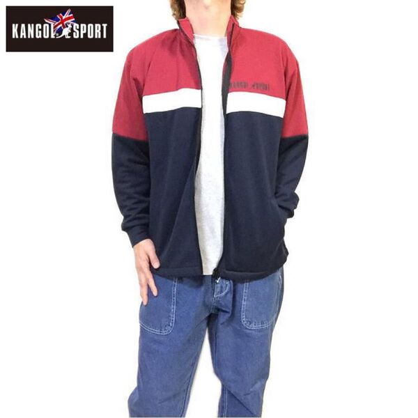 新品正規 L カンゴール KANGOL KANGOL SPORT 切り替え トラックジャケット ジャージ ユニセックス 男女兼用