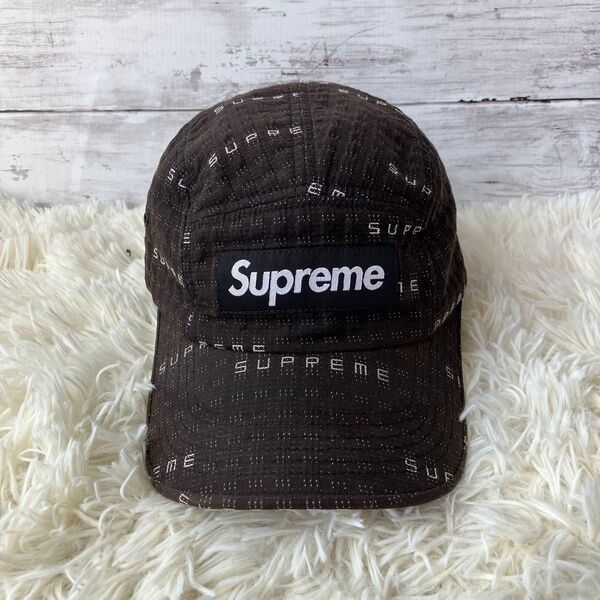 supreme Stitch Jacquard CAMP CAP シュプリーム キャンプ キャップ 総柄 USA 帽子