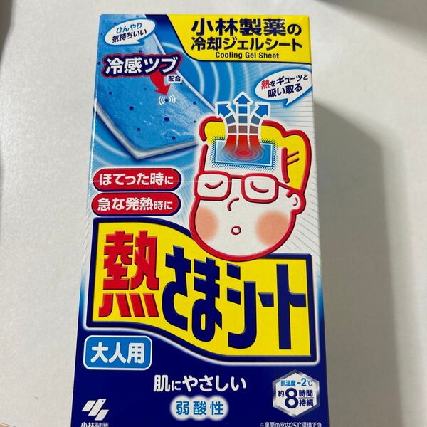 【未使用品】熱さまシート 大人用 16枚入り(2枚×8包)