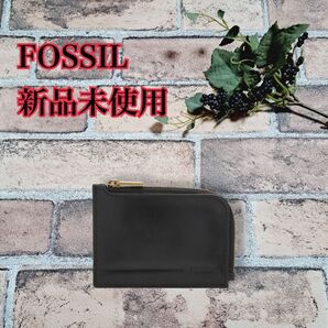 新品 Fossil フォッシル コインケース アレン カードケース ブラック