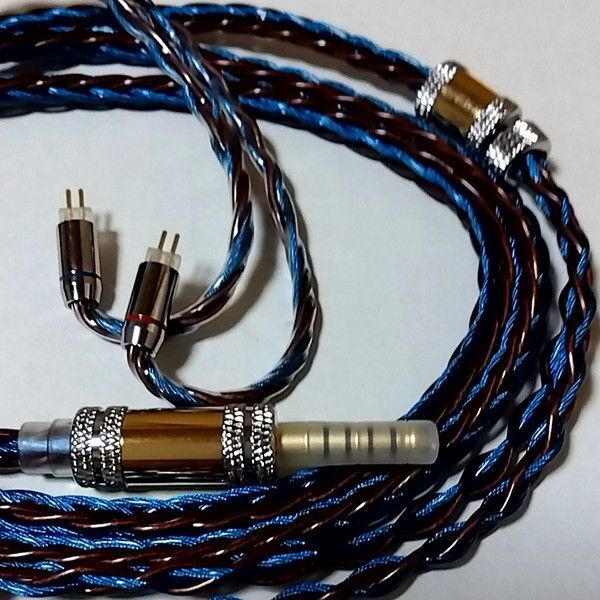 XINHS H03 blue graphene palladium silver 8芯 2pin 4.4mm バランスケーブル