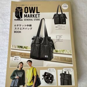 OWL MARKET 6ポケット 中綿スクエアバッグ ブラック
