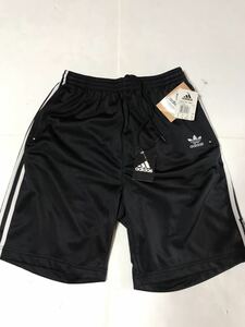 新品:デッド★adidas アディダス トラックパンツ ハーフパンツ ショートパンツ 90s マレーシア製 OLD トレフォイル ビンテージ VINTAGE