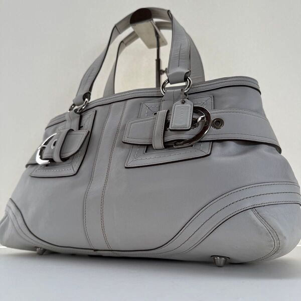美品 コーチ COACH ハンドバッグ トートバッグ レザー 本革 牛革 レザー レディース 肩掛け
