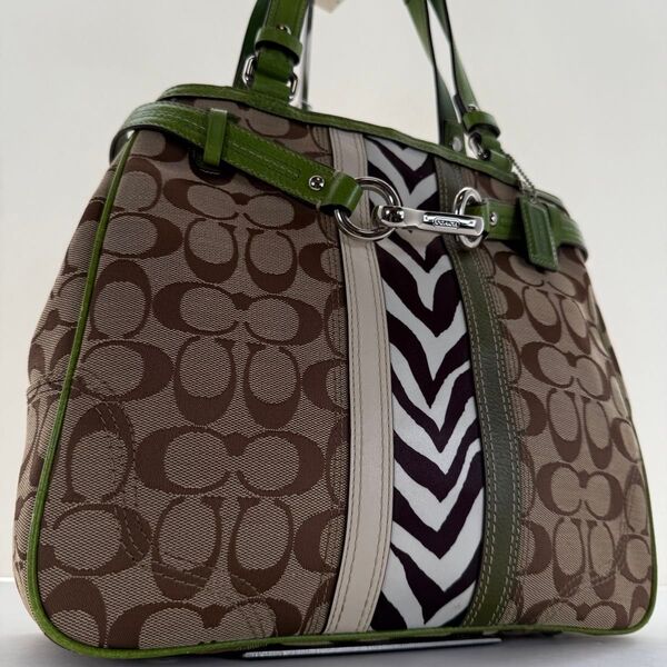 極美品 コーチ COACH ハンドバッグ トートバッグ シグネチャー 肩掛け レザー レディース