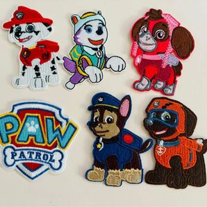 パウパトロール ワッペン 6枚セット 入学 入園 未使用 新品