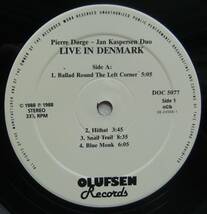 ◆ PIERRE DORGE - JAN KASPERSEN Duo / Live In Denmark ◆ Olufsen DOC 5077 (Denmark) ◆_画像3