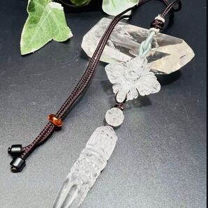 水晶カツマ&プルパネックレス 結界張って 魔除け 幸福呼ぶ