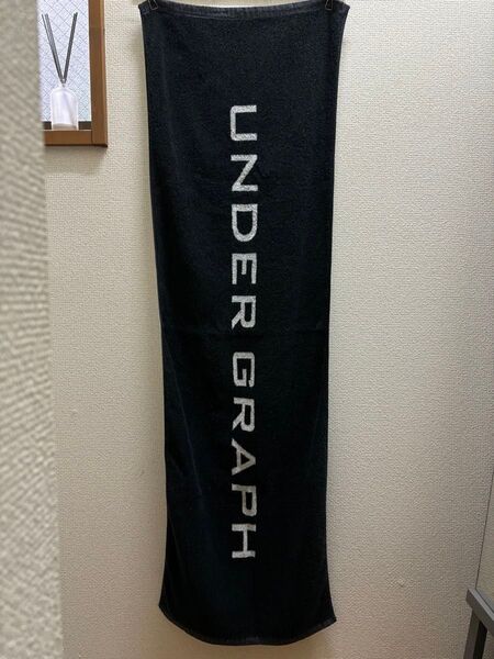 ●UNDER GRAPH アンダーグラフ スポーツタオル バスタオル タオル ブラック 黒 グッズ