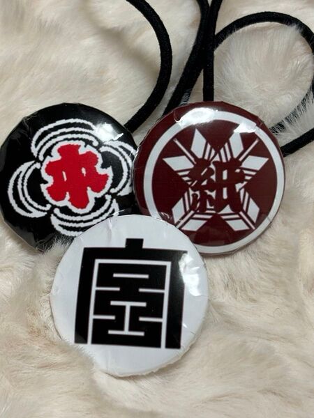 ★だんじり祭★町紋ヘアゴム作成(1個)★名前入れ&オーダー可★ハンドメイド★