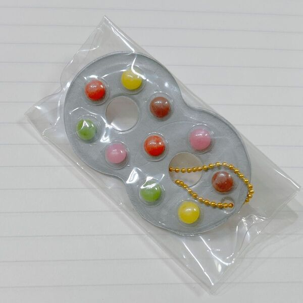 眼鏡型粒チョコ ミニチュア ガチャ キーホルダー トイスピ