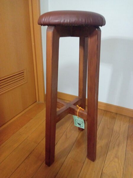 おしゃれスツール ハンドメイド(こげ茶)