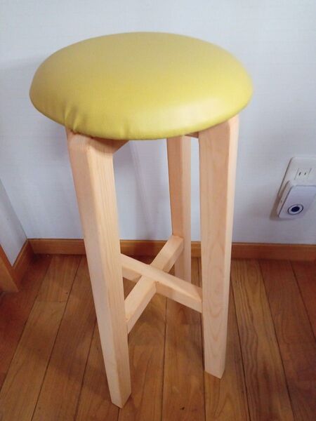 おしゃれスツール ハンドメイド(カラシ)