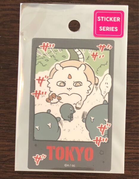 ちいかわ 東京みやげ スマホに貼れるサイズのTOKYO ステッカー あのこ