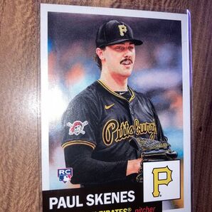 topps paul skenes RC living set 受注生産品 イラストプリント 裏面プリントサイン