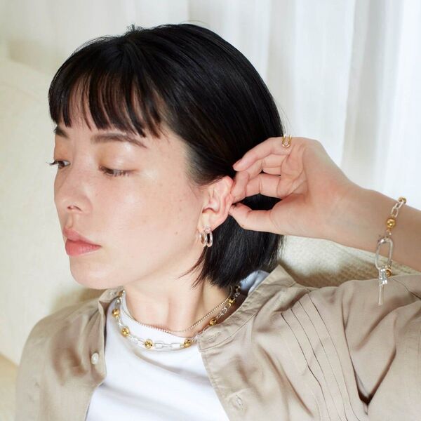 ピアス【Nothing And Others/ナッシングアンドアザーズ】Simple 2line Pierce 両耳付属 2024