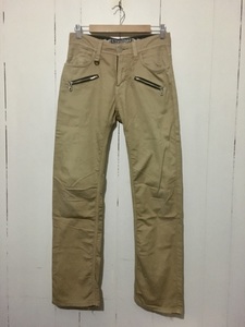 ☆Wrangler ラングラー W05252 ストレッチ チノパン ワークパンツ W28 茶色 ベージュ カーキ ストレート ジップポケット 