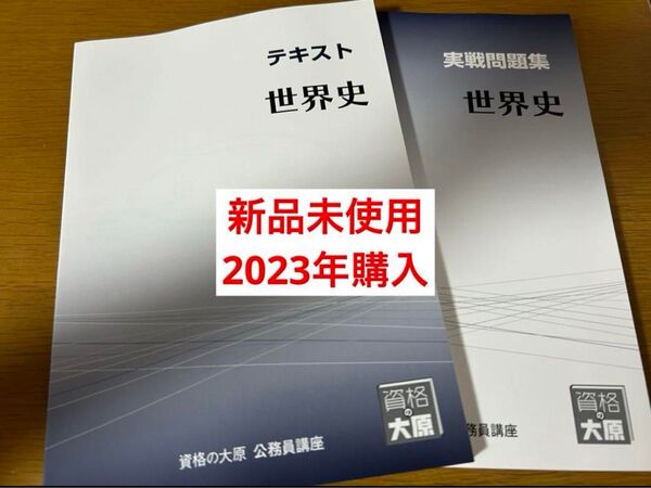 資格の大原 公務員講座 世界史 テキスト 解答解説編