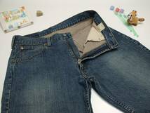 ♪服3517_P5♪ デニムハーフパンツ Levi's 534 リーバイス W=32インチ(実測で85cm位)　股下34cm位 Used ～iiitomo～_画像8